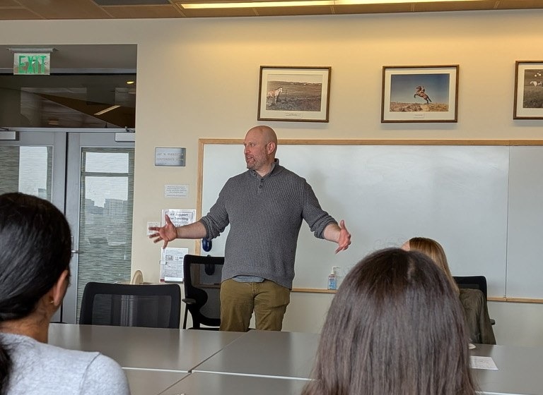 Mark Dannenberg guest lecturing at the MIT Sloan School of Management